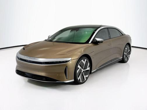 Gold 2022 Lucid Air Dream Edition