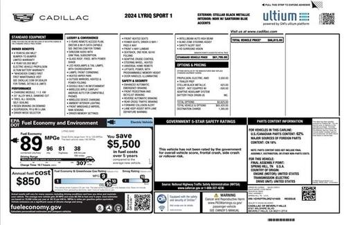 2024 Cadillac LYRIQ Sport