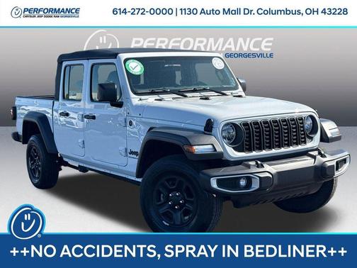 Bright White Clearcoat 2025 Jeep Gladiator Sport