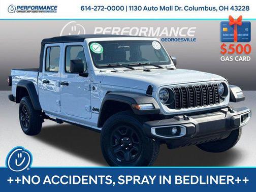 Bright White Clearcoat 2025 Jeep Gladiator Sport