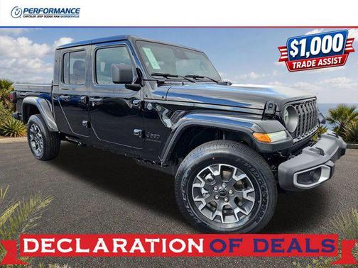 Black Clearcoat 2026 Jeep Gladiator Sahara 4x4