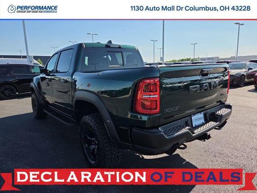 Serrano Green Metallic 2026 RAM 1500 RHO Crew Cab 4x4 5'7' Box