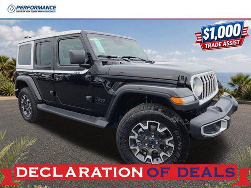 Black Clearcoat 2026 Jeep Wrangler 4-Door Sahara 4x4