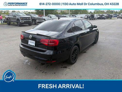 Black 2015 Volkswagen Jetta 1.8T SE