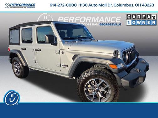 Silver Zynith Clearcoat 2024 Jeep Wrangler Sport S