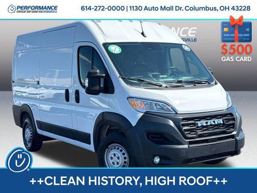 Bright White Clearcoat 2024 RAM ProMaster 2500 Tradesman