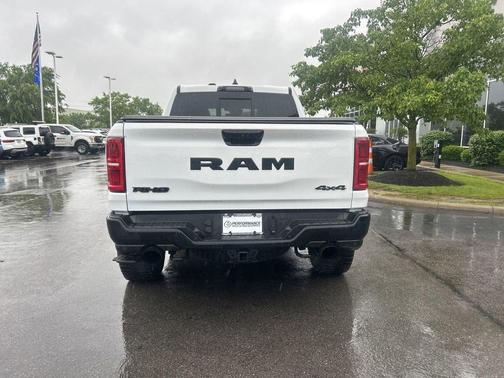 Bright White Clearcoat 2025 RAM 1500 RHO Crew Cab 4x4 5'7' Box