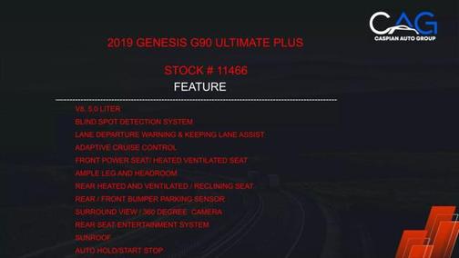 2019 Genesis G90 5.0 Ultimate