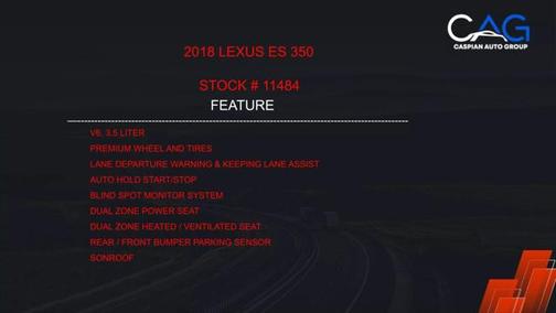 2018 Lexus ES 350 Base