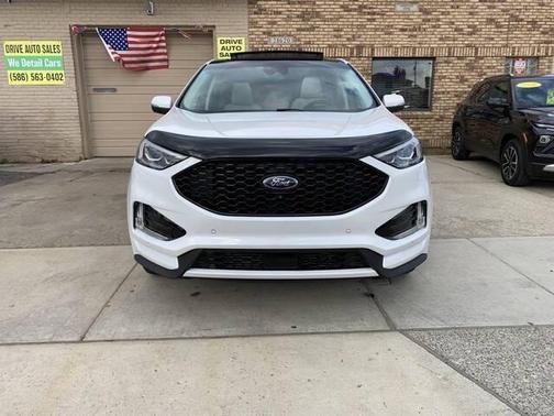 Star White Metallic Tri-Coat 2020 Ford Edge Titanium
