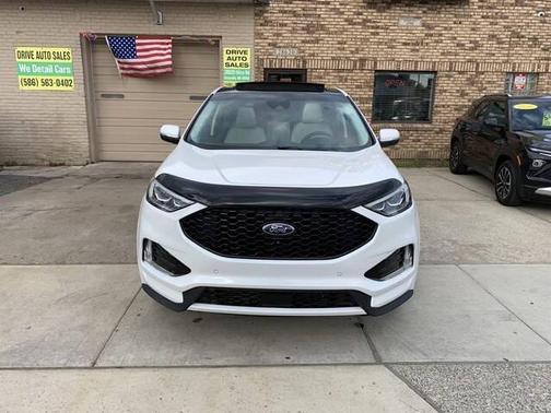 Star White Metallic Tri-Coat 2020 Ford Edge Titanium