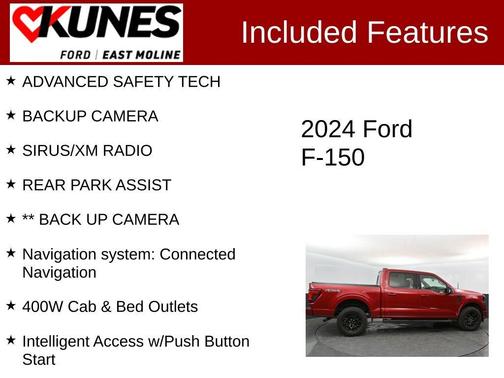 Red Metallic 2024 Ford F-150 XLT