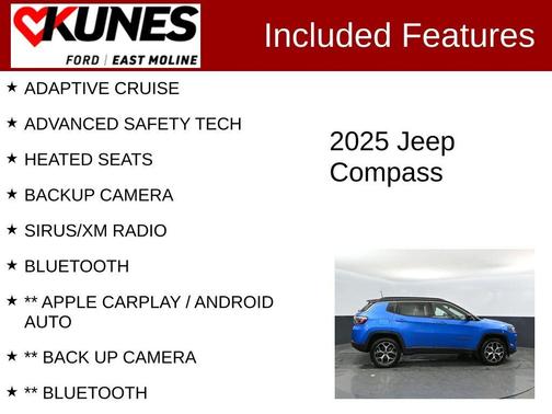 Hydro Blue Pearlcoat 2025 Jeep Compass Limited