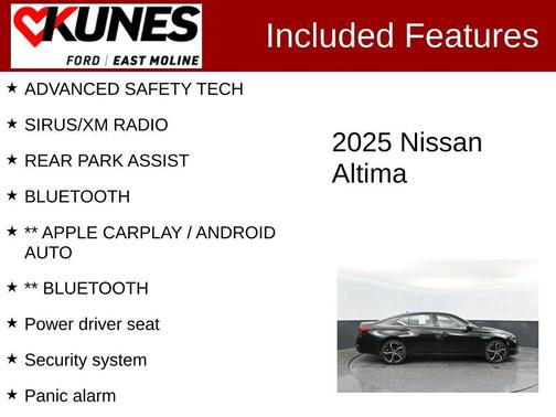 Super Black Clearcoat 2025 Nissan Altima SR