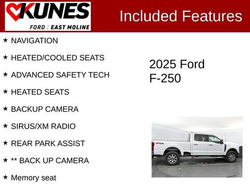 Oxford White 2025 Ford F-250 Lariat