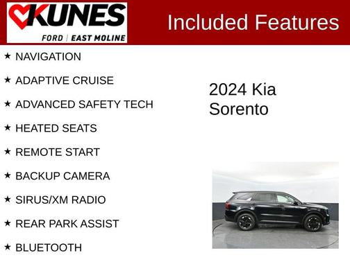 Ebony Black 2024 Kia Sorento S