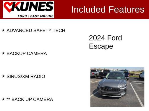 Gray Metallic 2024 Ford Escape Active
