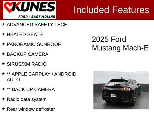 Shadow Black 2025 Ford Mustang Mach-E GT