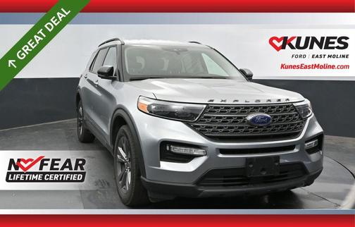 Silver 2023 Ford Explorer XLT
