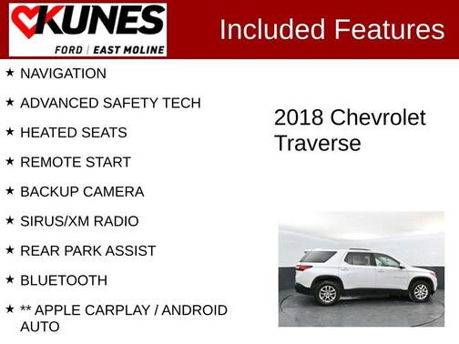 2018 Chevrolet Traverse LT Cloth