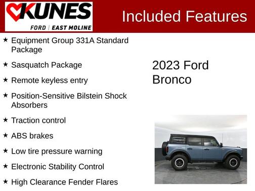 Azure Gray Metallic 2023 Ford Bronco Badlands