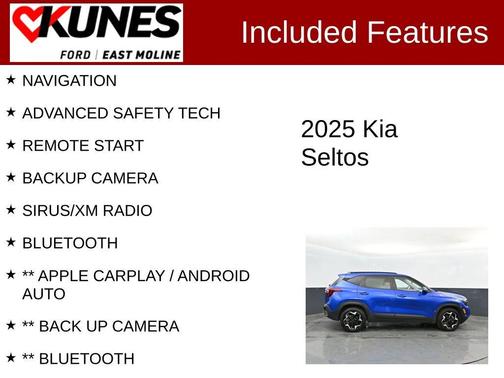 Neptune Blue 2025 Kia Seltos S