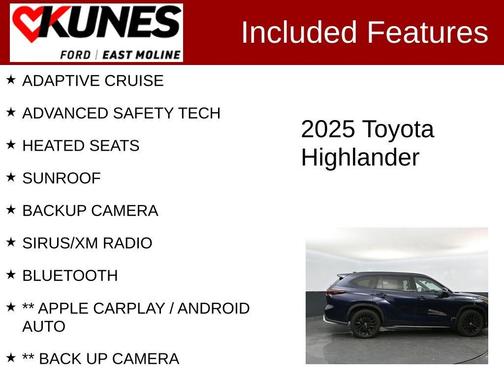 Blueprint 2025 Toyota Highlander XSE