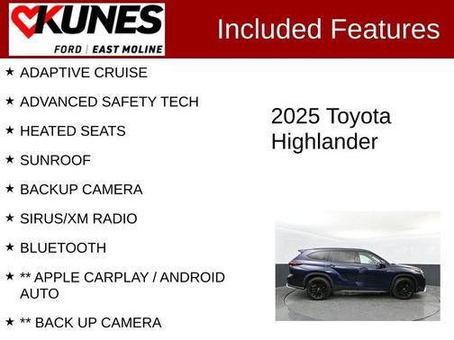 Blueprint 2025 Toyota Highlander XSE