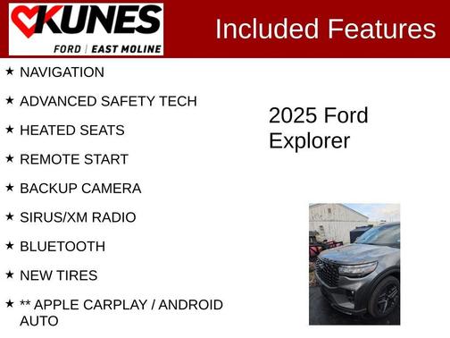 Gray Metallic 2025 Ford Explorer ST-Line