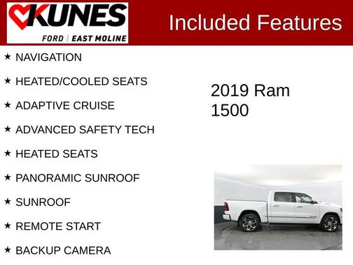 Ivory White 2019 RAM 1500 Limited
