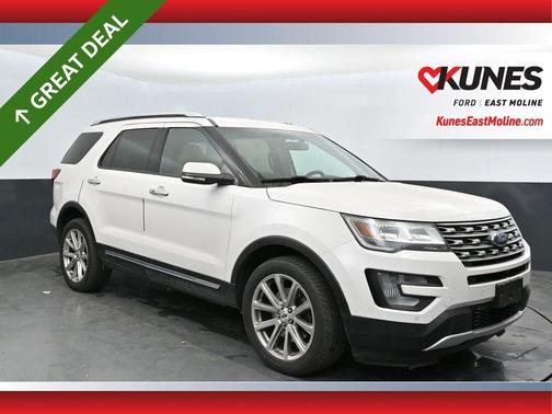 White Platinum Clearcoat Metallic 2017 Ford Explorer Limited