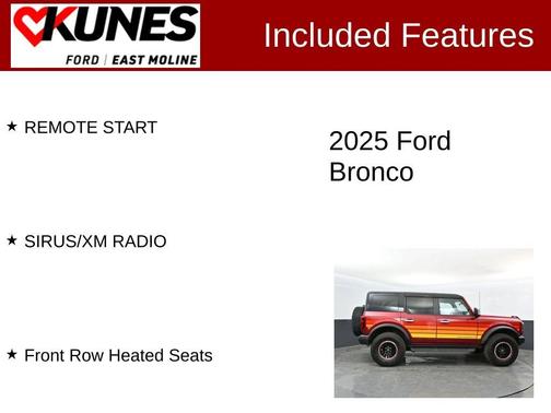 Ruby Red Metallic 2025 Ford Bronco Big Bend