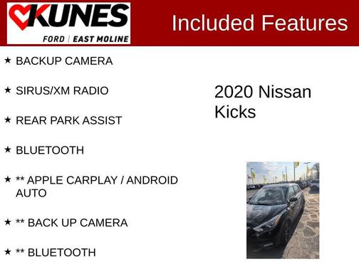 Super Black 2020 Nissan Kicks SR