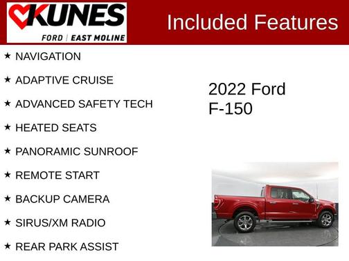 Red Metallic 2022 Ford F-150 XLT