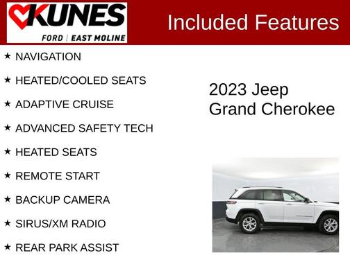 Bright White Clearcoat 2023 Jeep Grand Cherokee Limited