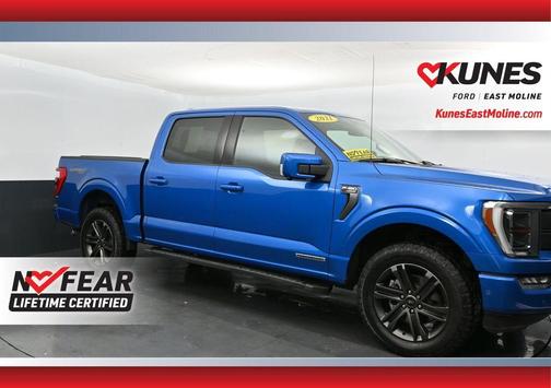 Blue 2021 Ford F-150 Lariat