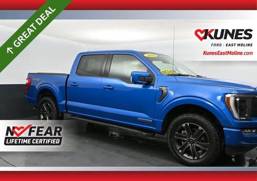 Blue 2021 Ford F-150 Lariat