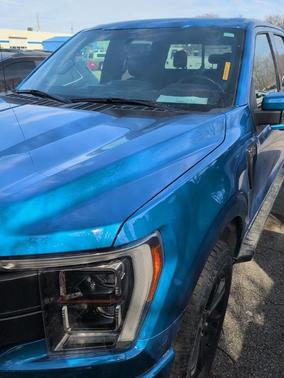 Blue 2021 Ford F-150 Lariat
