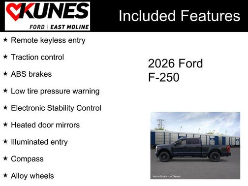 Agate Black Metallic 2026 Ford F-250 XLT
