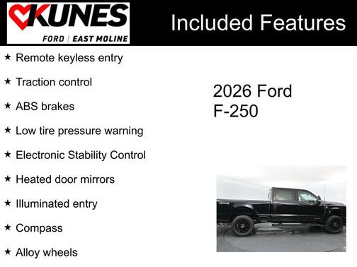 Agate Black Metallic 2026 Ford F-250 XLT