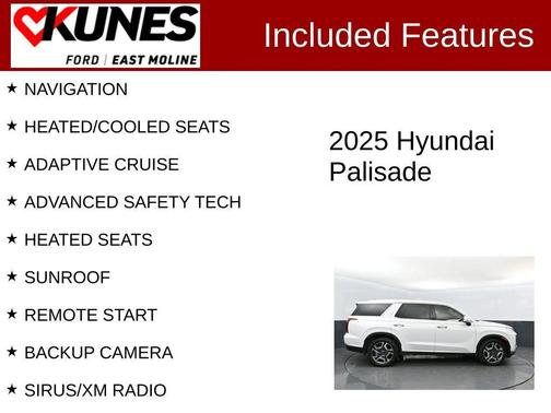 Hyper White 2025 Hyundai PALISADE SEL Premium