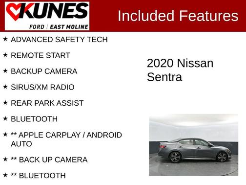 Gun Metallic 2020 Nissan Sentra SR