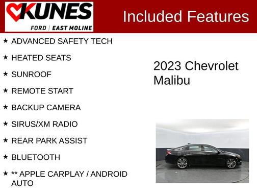 Mosaic Black Metallic 2023 Chevrolet Malibu LT