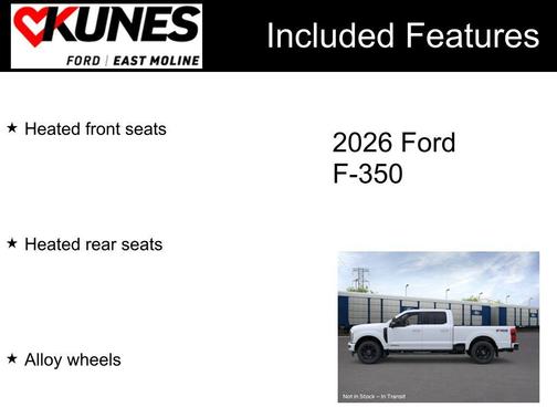 Star White 2026 Ford F-350 Lariat Super Duty