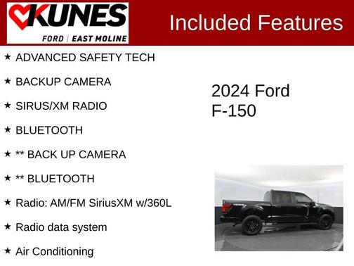Black 2024 Ford F-150 STX