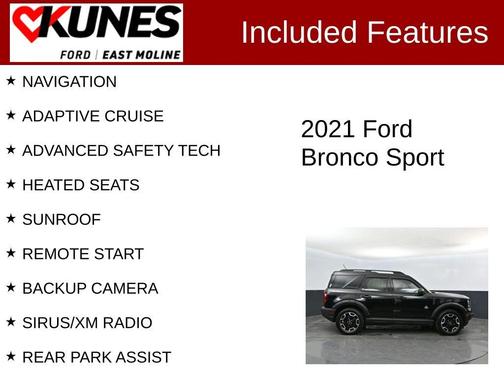 Shadow Black 2021 Ford Bronco Sport Outer Banks