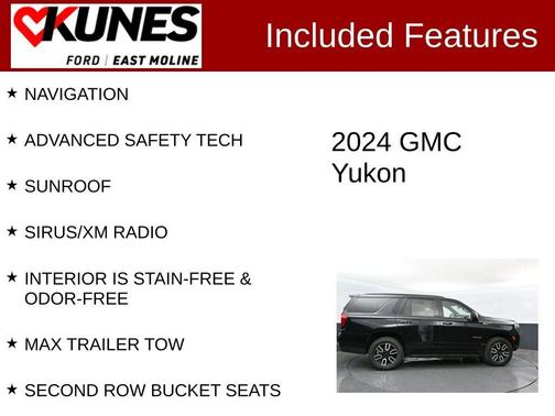 Onyx Black 2024 GMC Yukon AT4