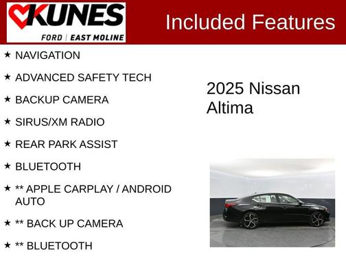 Black 2025 Nissan Altima SR