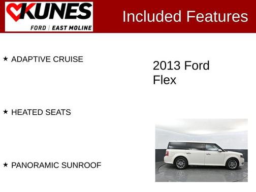 White Suede 2013 Ford Flex Limited w/EcoBoost