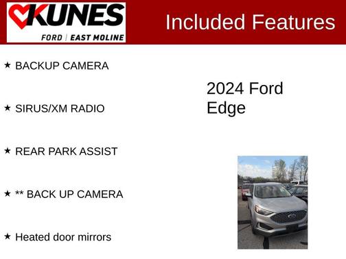 Silver Metallic 2024 Ford Edge SEL